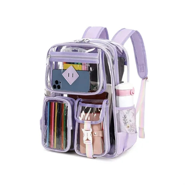 Transparent PVC Outdoor Sports Backpack
