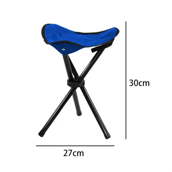 Portable 3 Legged Folding Camp Stool