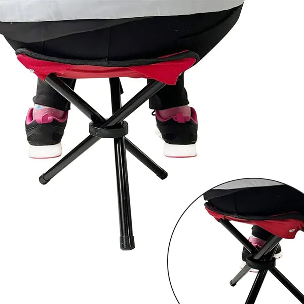 Portable 3 Legged Folding Camp Stool
