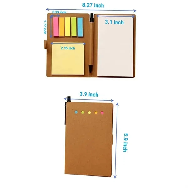50 pages Kraft Paper Cover Notebook with Sticker and Pen