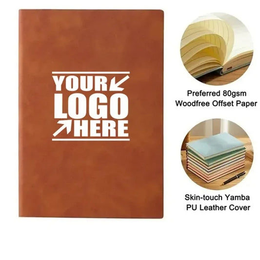 A5 Size Softcover PU Leather Cover Notebooks