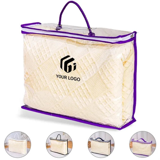 Clear sturdy sweater bedding sets dust zippered storage bag