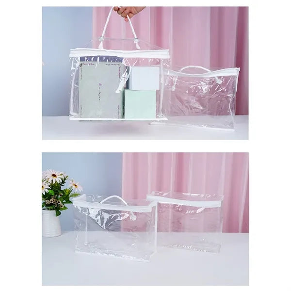 Clear sturdy sweater bedding sets dust zippered storage bag