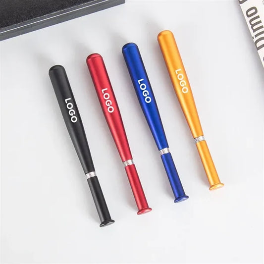 Logo Popular Plastic Baseball shap Ballpoint Bat Pen