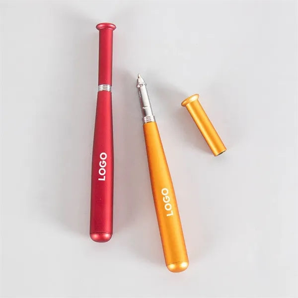Logo Popular Plastic Baseball shap Ballpoint Bat Pen