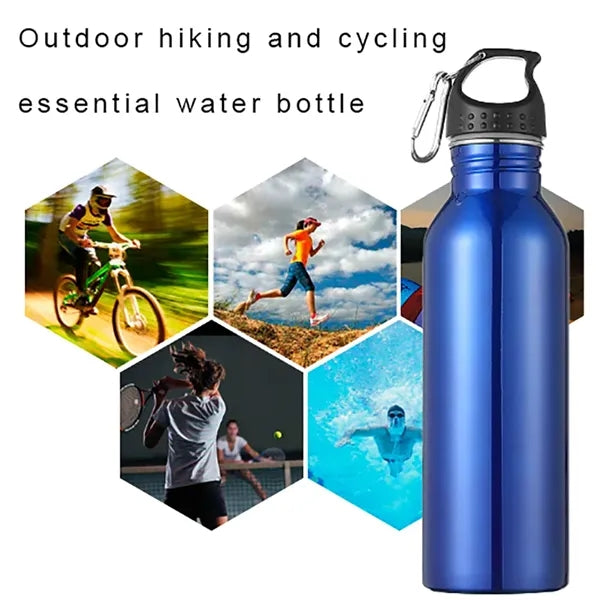 Stainless Steel Sports Bottle With Carabiner