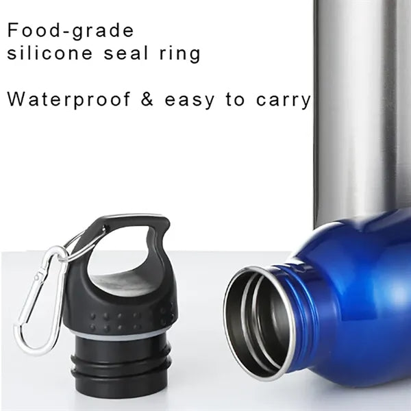 Stainless Steel Sports Bottle With Carabiner
