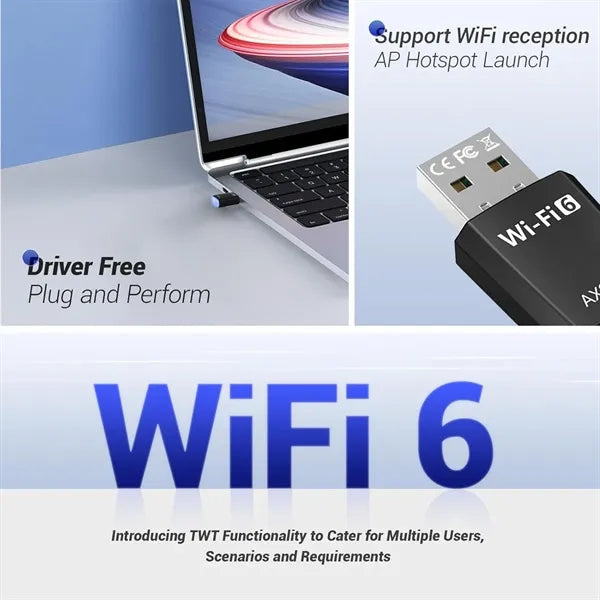 Wireless Network WiFi 6 Receiver 5G Dual Band