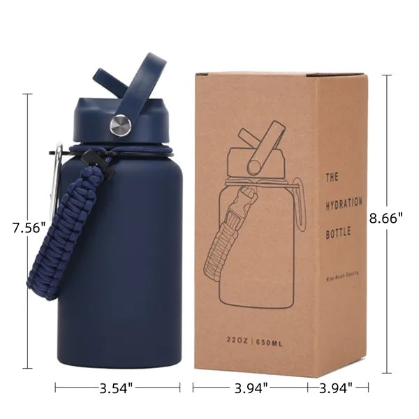 22oz Braided Rope Stainless Steel Thermos