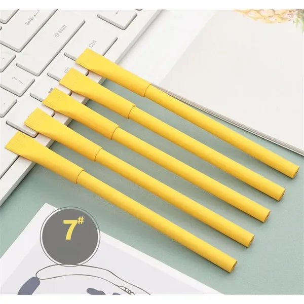 Eco-friendly Economic Krafe Paper Tube Recycled Paddle Pen