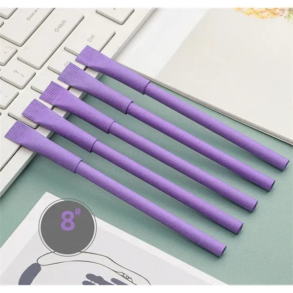 Eco-friendly Economic Krafe Paper Tube Recycled Paddle Pen