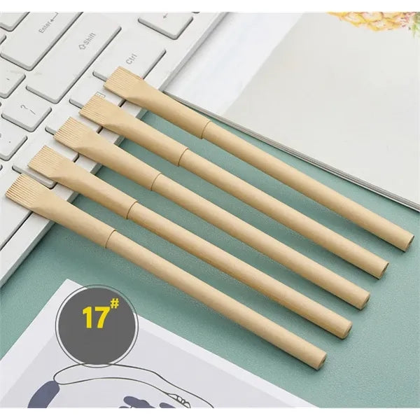 Eco-friendly Economic Krafe Paper Tube Recycled Paddle Pen