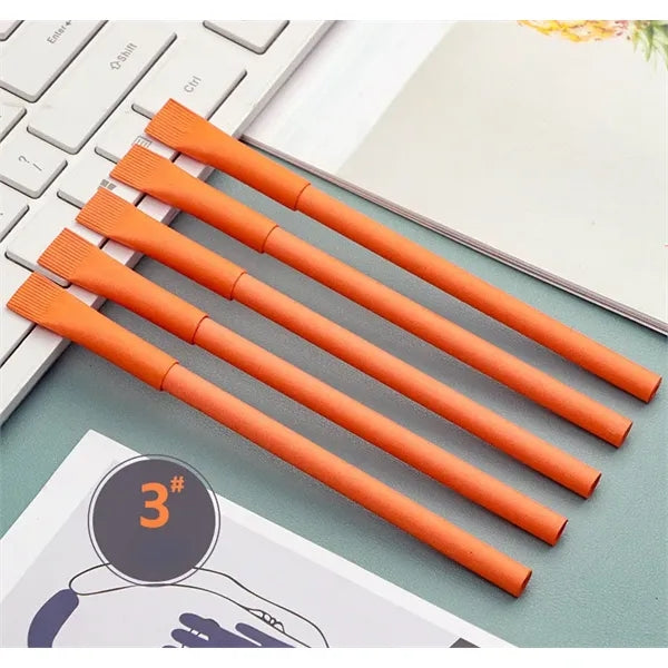 Eco-friendly Economic Krafe Paper Tube Recycled Paddle Pen