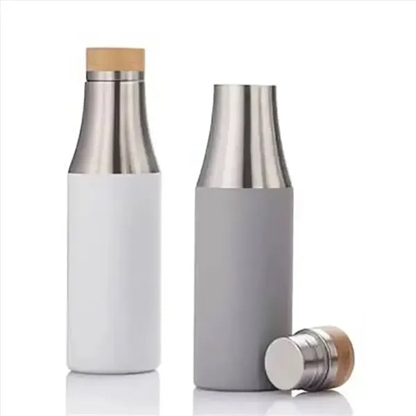 17oz Insulated Water Bottle with Bamboo Lid