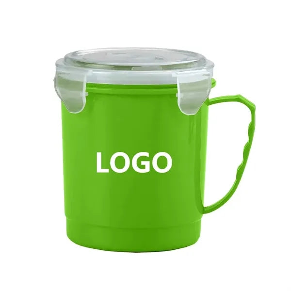 22 Oz. Custom Microwaveable Mug With Locking Lid