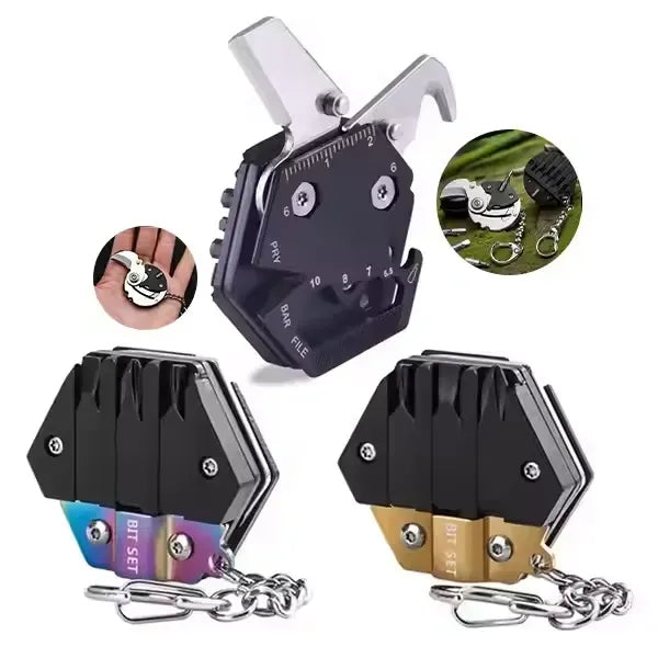 Mini Multitool Folding Tool Keychain