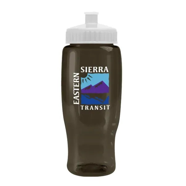 Pedal Pusher 27oz Recycled Transparent Contour Bottle w/Push