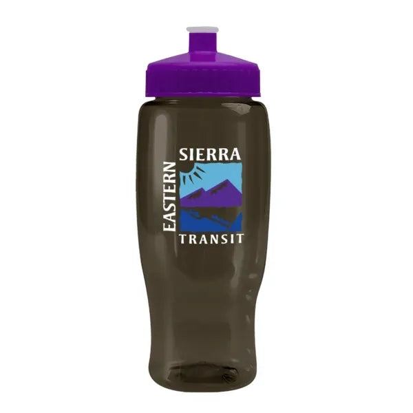 Pedal Pusher 27oz Recycled Transparent Contour Bottle w/Push