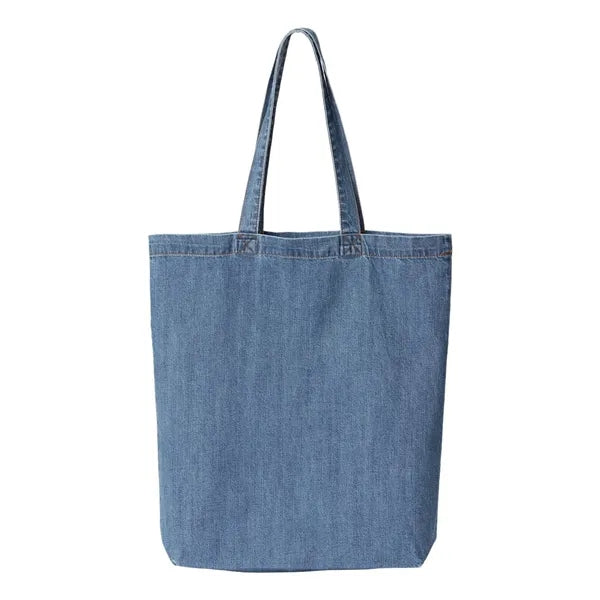 Liberty Bags Cotton Denim Gusseted Tote Bag