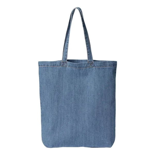 Liberty Bags Cotton Denim Gusseted Tote Bag