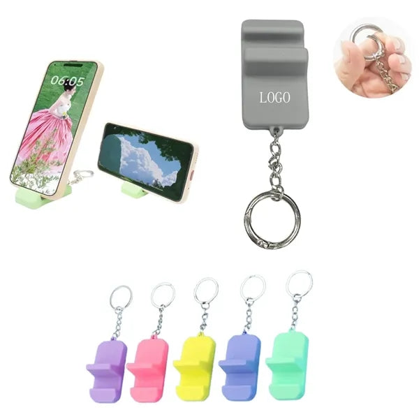 Silicone Phone Holder Keychain