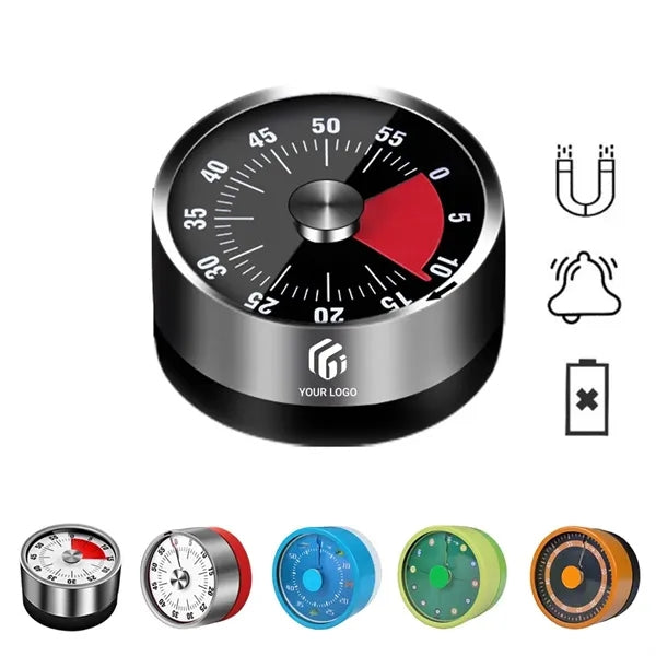 Kitchen school magnetic stainless steel mechanical timer