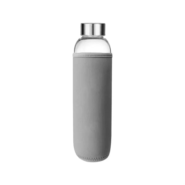 17 Oz Customizable Clear Glass Sports Water Bottle