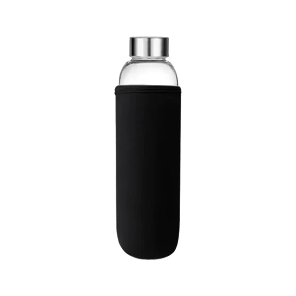 17 Oz Customizable Clear Glass Sports Water Bottle