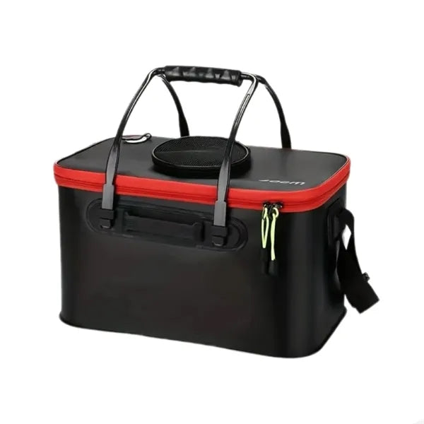 EVA Folding Fishing Outdoor Bucket with Mesh Lid