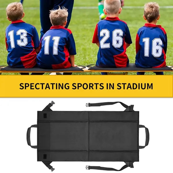 Folding Stadium Seat Cushion With Backrest