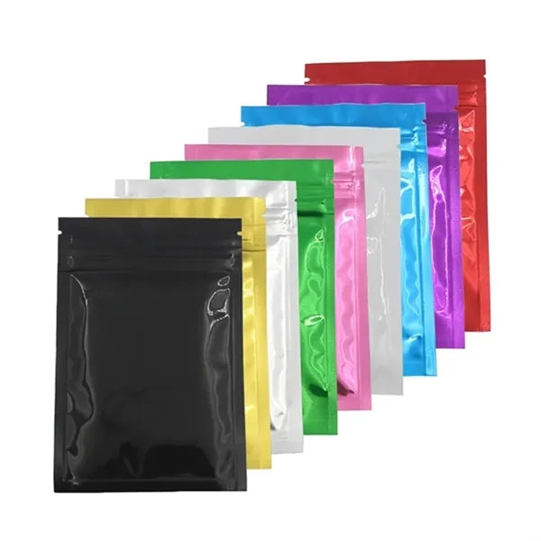 100 pc Flat Bottom Mylar Zip Lock Bags