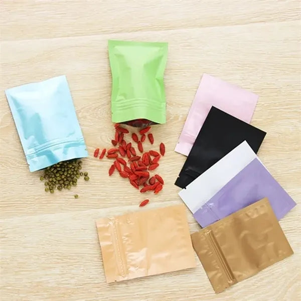 100 pc Flat Bottom Mylar Zip Lock Bags