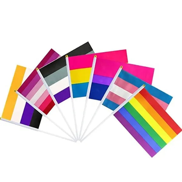 4x6 Inch American Hand Held Stick Flags