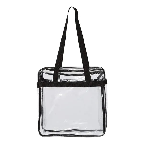 OAD OAD Clear Tote with Zippered Top