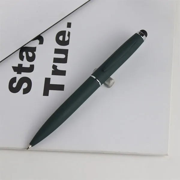 Delicate Touch Stylus Metal Pens Rubberized & Twist-action