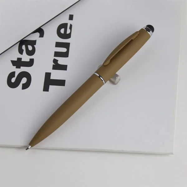 Delicate Touch Stylus Metal Pens Rubberized & Twist-action