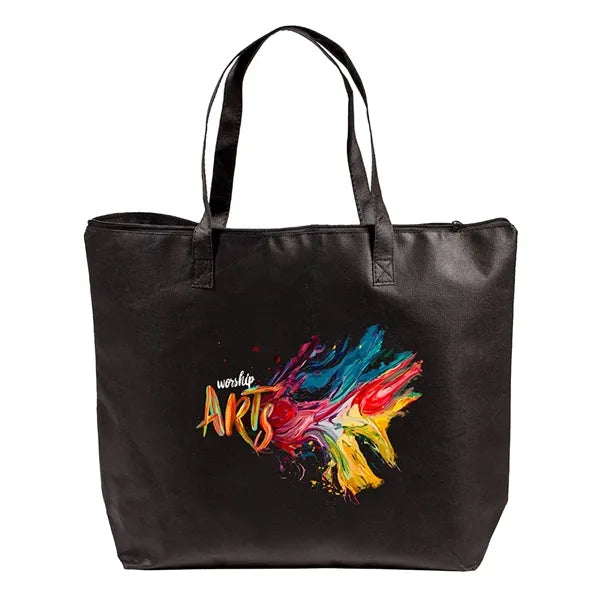 Non-Woven Zippered Tote Bag