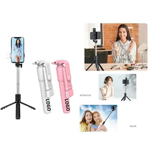 3 in 1 Bluetooth Selfie Stick Tripod with LED Fill Light