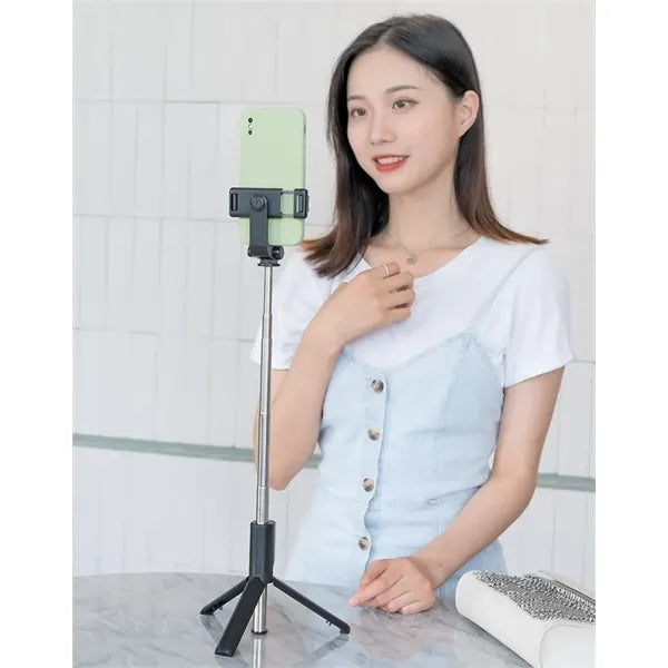 3 in 1 Bluetooth Selfie Stick Tripod with LED Fill Light