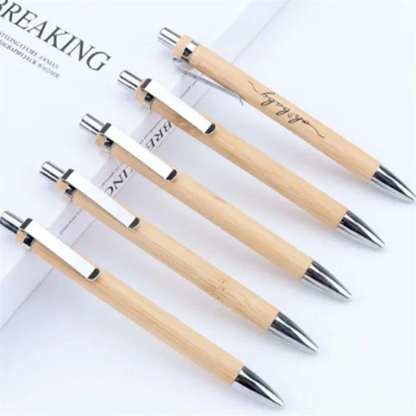 Eco-Friendly Bamboo Pen W/Clip
