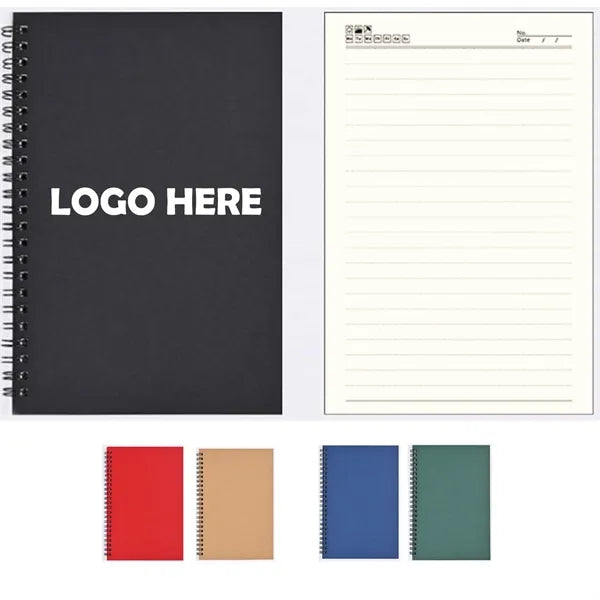 A5 Kraft Cover Spiral Office Portable Calendar Notebook