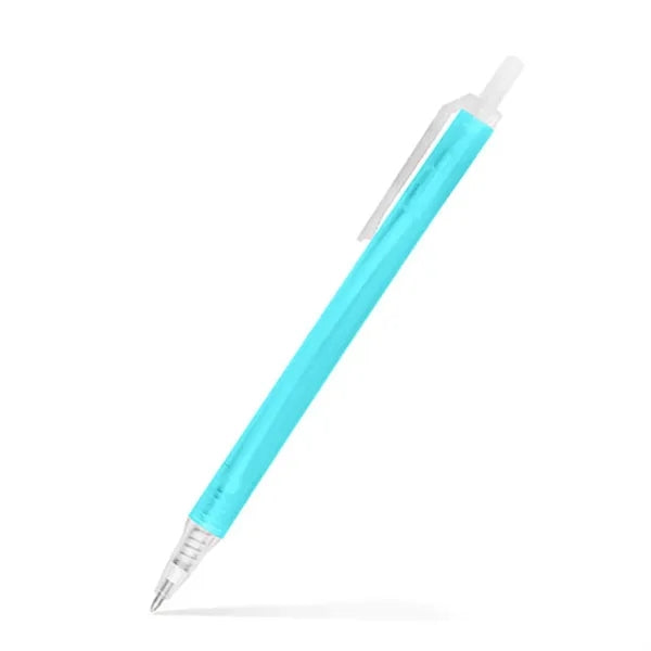 Amber Frosted Translucent Stick Click Pen