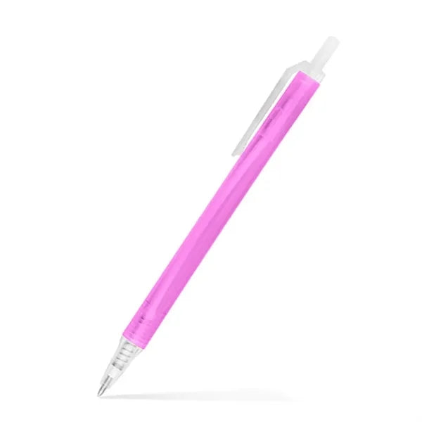 Amber Frosted Translucent Stick Click Pen