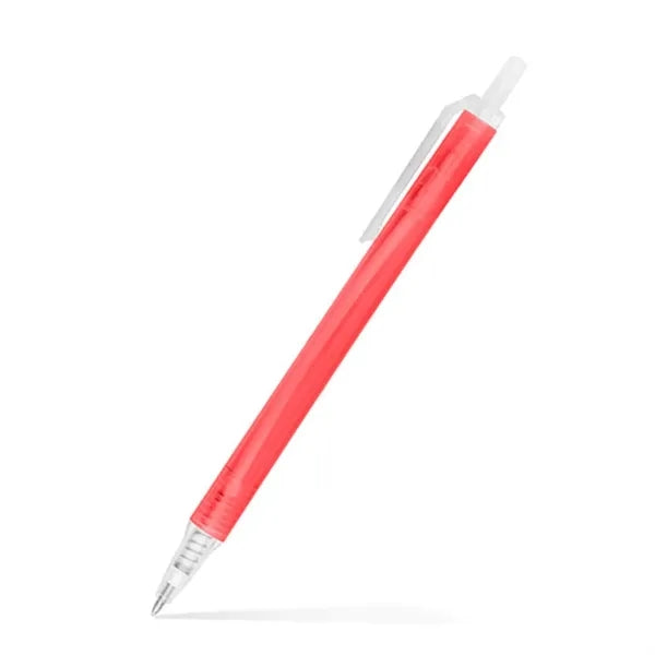 Amber Frosted Translucent Stick Click Pen
