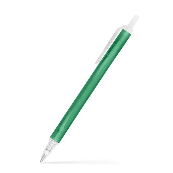 Amber Frosted Translucent Stick Click Pen