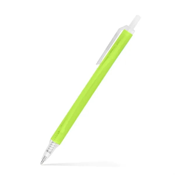 Amber Frosted Translucent Stick Click Pen