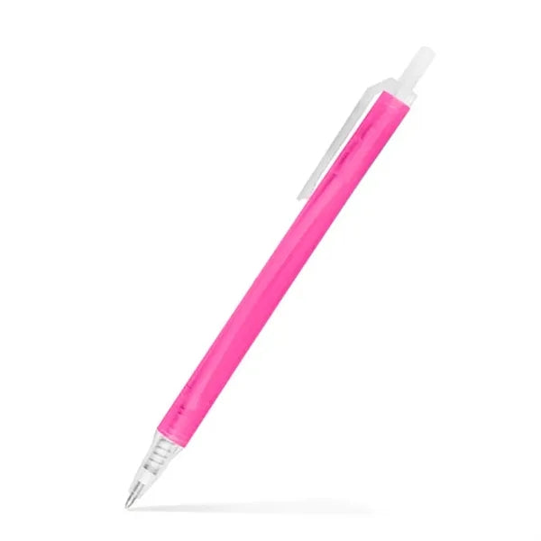 Amber Frosted Translucent Stick Click Pen