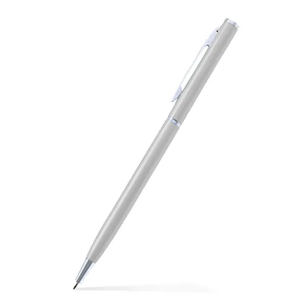 Slim Twist Metal Pen (Silver)