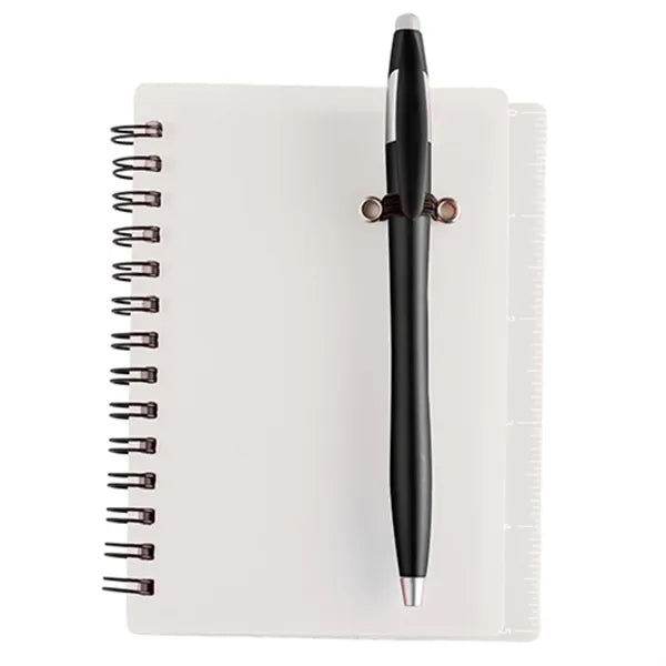 Jothaven 4.15 x 5.5 Translucent Plastic Spiral Journal with