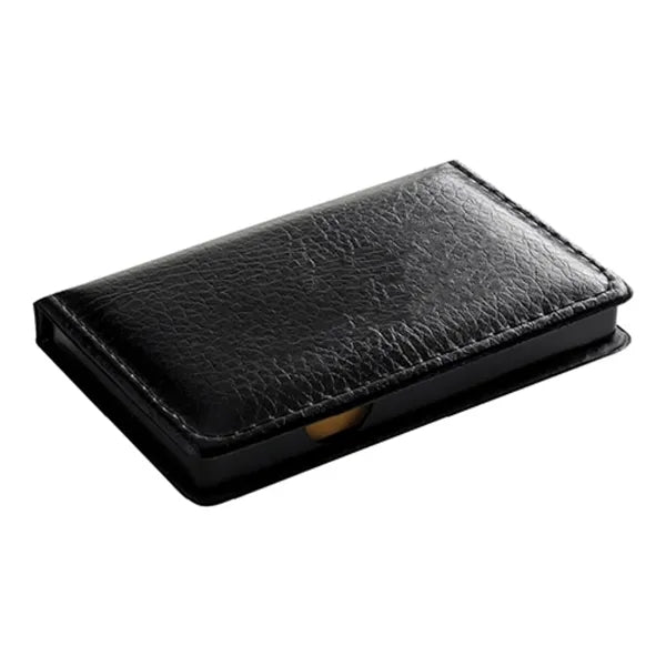 Leatherette Flip-Top Calendar Box with Sticky Sheets and Fla